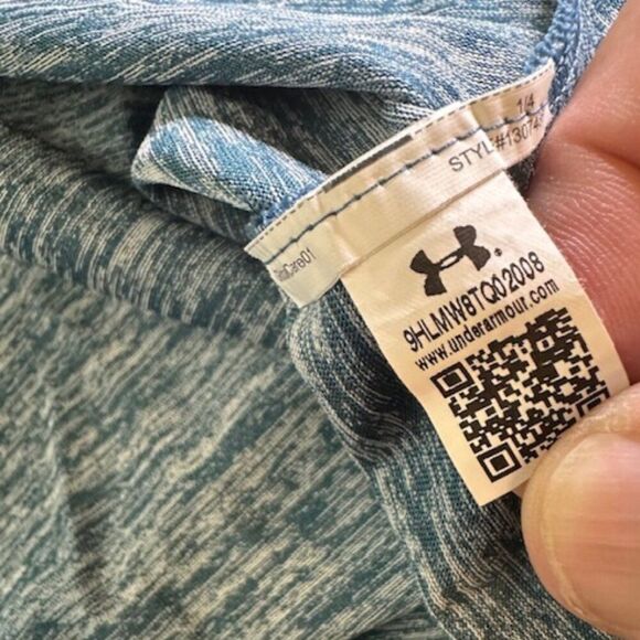 Under Armour Women's Large Teal Long Sleeve Active Wear Shirt - Picture 4 of 5